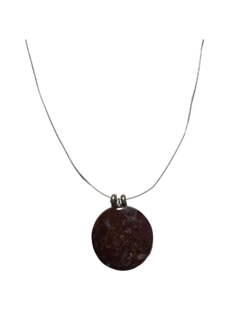Red Jasper Pendant Necklace Healing Stone Spiritual Fashion Jewelry Women
